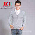 OverSize Printemps Nouveau Slim Fit Hommes Long Simple Turn Turn Down Casual Mens Cachemire Cardigan Chandail